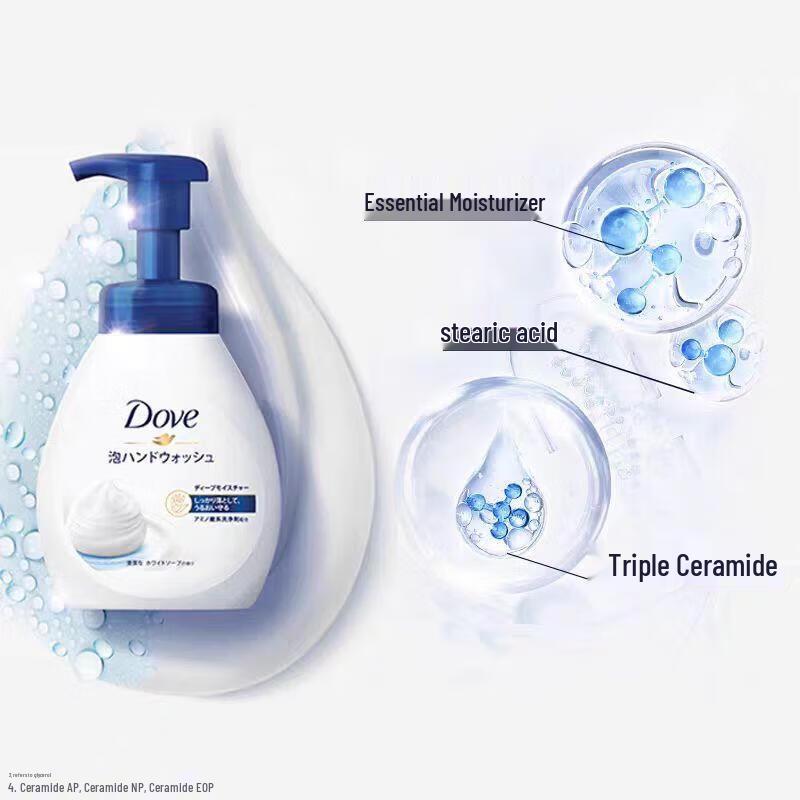 Dove Foaming Hand Wash 240ml with Vinda Paper Handkerchiefs Bundle