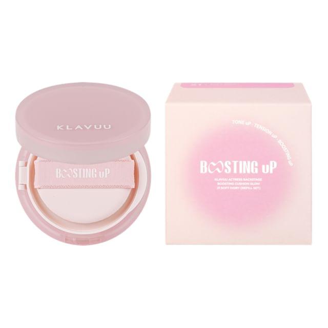 

KLAVUU - Actress Backstage Boosting Cushion Glow Refill Set - 3 Colors #21 Soft Ivory