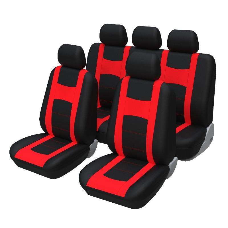 Universal 5-Seat Car Seat Cover Set Breathable Comfortable Polyester Material with Sponge Padding Suitable for All Seasons