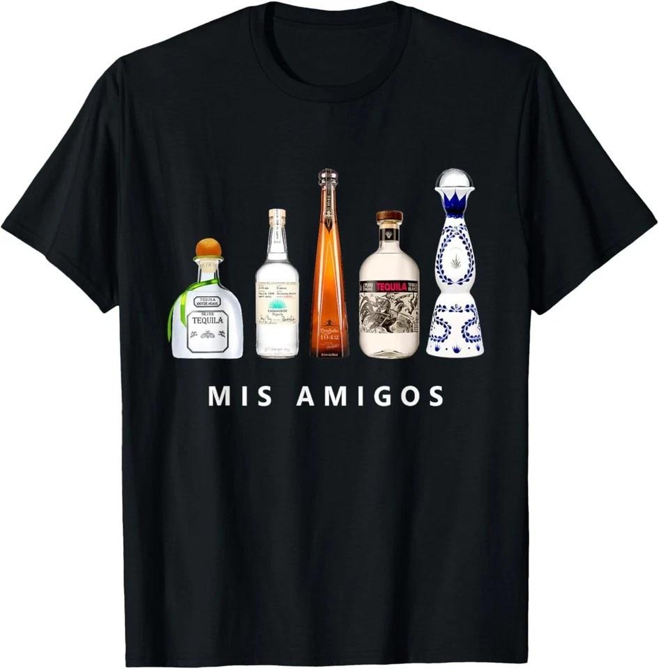 Mis Amigos Tequila Funny Cinco De Mayo Mexican Party T-Shirt S