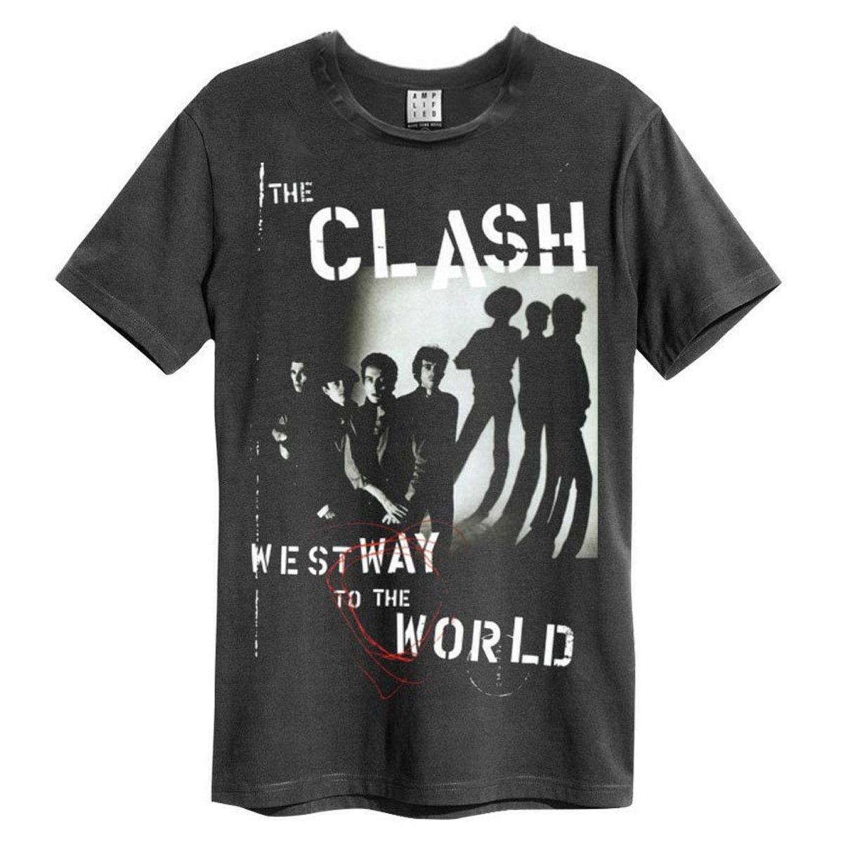 Amplified The Clash Westway To The World Мужская темно-серая футболка The Clash M