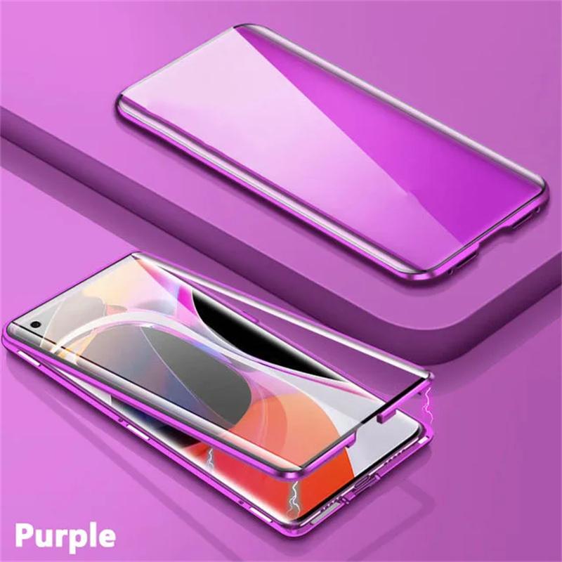 

360° Magnetic Metal Protection Case For Samsung S25 S24 S23 S22 S21 S20 Ultra Plus FE High Definition Double Sided Glass Cover For Samsung S24