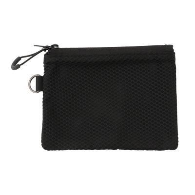 Muji Polyester Double Zipper CaseS Black OHC33A8S