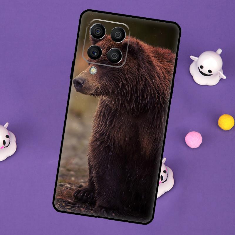 Grizzly Bear Animal Cover For Samsung Galaxy M55 M15 M33 M13 M23 M53 M31 M51 M14 M34 M54 M20 M30s M52 M32 Case