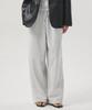 Aheule Aro Oversized Wide Drawstring Sweatpants_White Melange