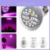 Luz de Crescimento de Espectro Completo com 28 LEDs para Hidroponia com Base E27 Gu10 E14 Ideal para Jardins de Interior