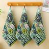 4pcs 4 Layer Cotton Gauze Forest Pattern Face Towel Quick Dry Tea Towel Kitchen Towel  Restaurant