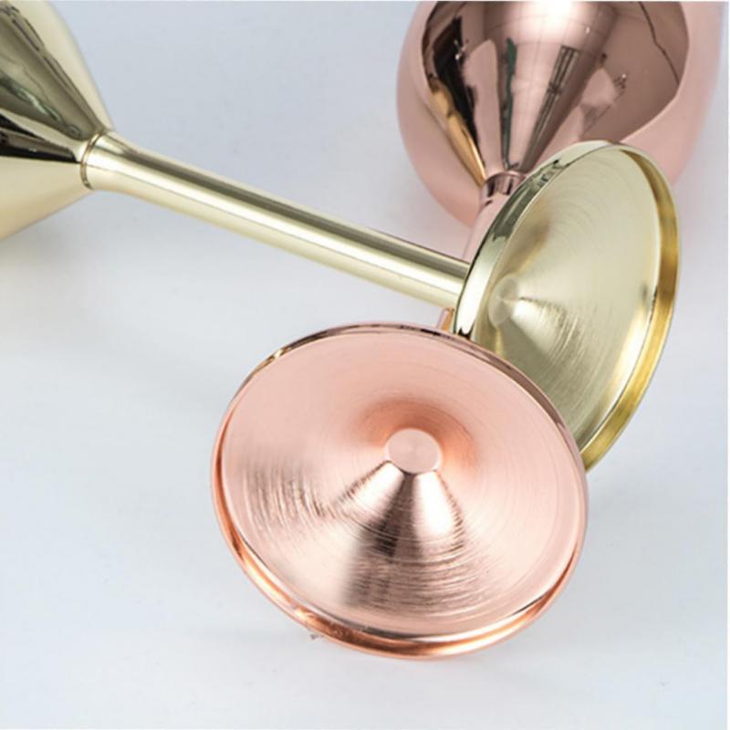 Elegant Gold Silver Stainless Steel Champagne Glasses Cocktail Glass Goblet Best Gift For Wedding Party Birthday Party Christmas