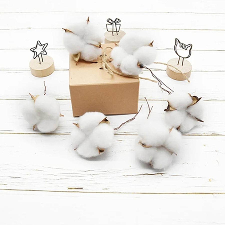 10/20Pcs Artificial Flowers Hot Sale Cotton Balls Christmas Decoration Photograph Prop Wreath Wedding Holding Home Diy Accessory