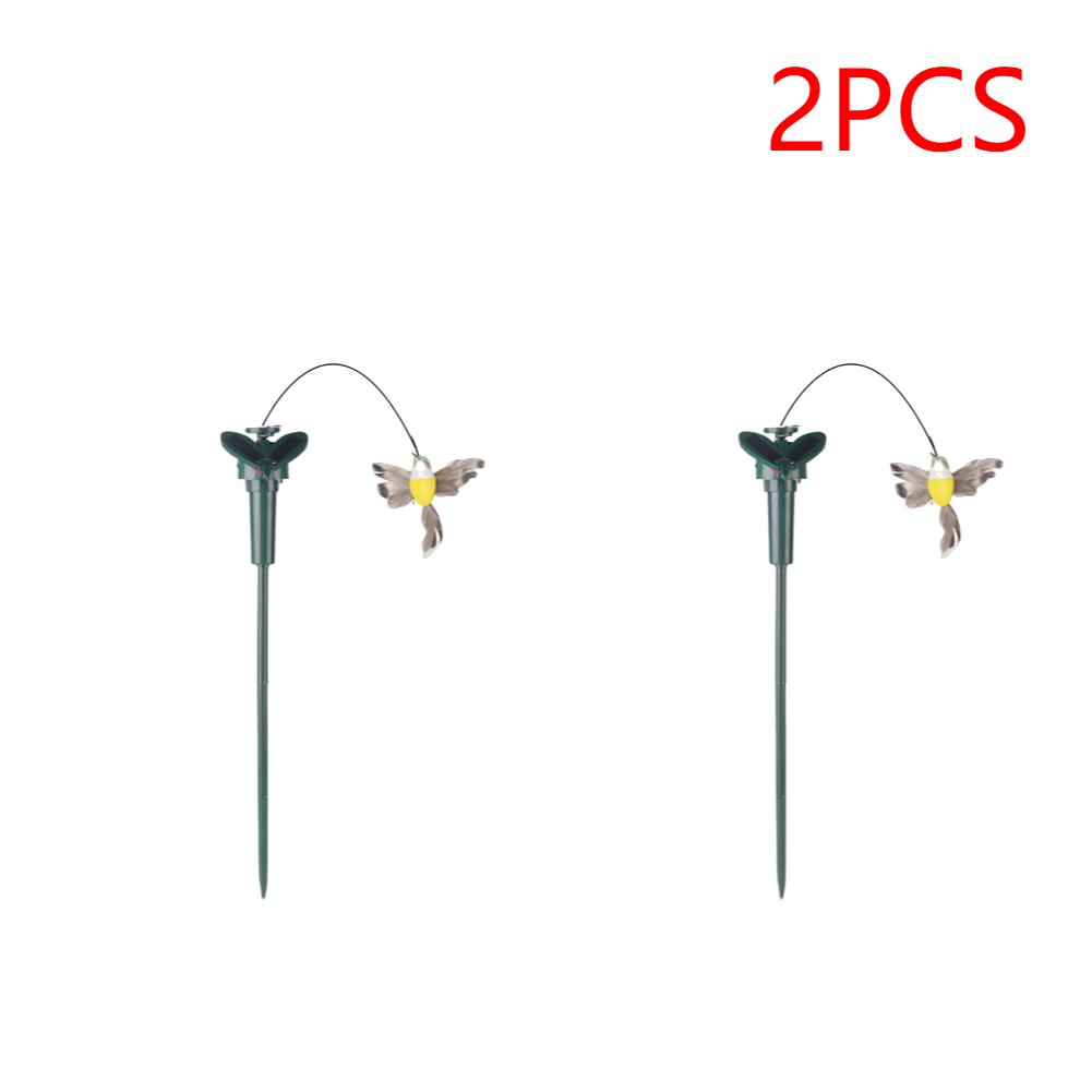 Solar Powered Flying Wobble Solar Flying Bird Butterfly Artificial Fake Hummingbird Dancing Fluttering Butterflies Garden Decor