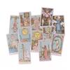 Pink Border Tarot Card Deck With Guidebook 78Pcs English Version Family Gathering Divination Deck Board Game Cards Desktop Toy