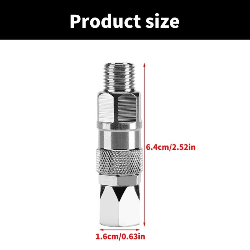 Pack of 2 Sturdy Stainless Steel Airless Sprayer Joint Connectors 1/4 Inch Accessory with Various Paint Sprayers