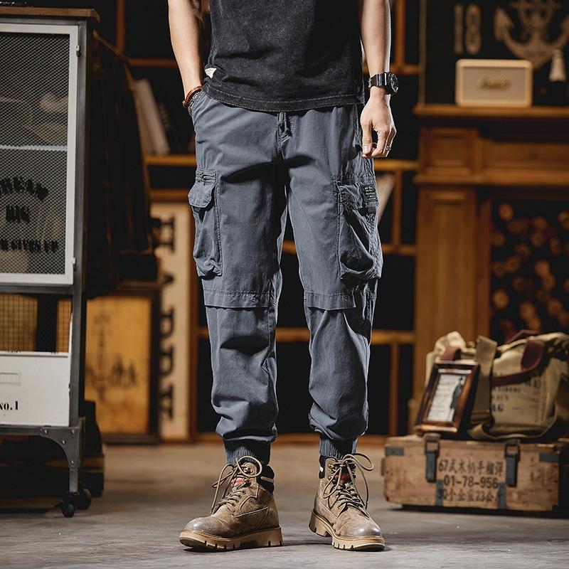 Men's Retro Overalls Outdoor Sports Loose Casual Pants Pants Men's Trendy Brand High-end Trousers Men's Clothing