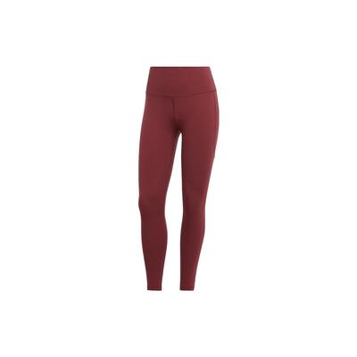 Einfarbige Logo Fitness-Leggings Damen Unterteile Schattenrot IJ9360