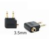 Gold Plated 3.5mm Airplane Headphone Mono Mono Audio Converter  for Headphone