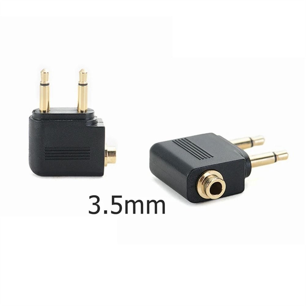 Gold Plated 3.5mm Airplane Headphone Mono Mono Audio Converter for Headphone