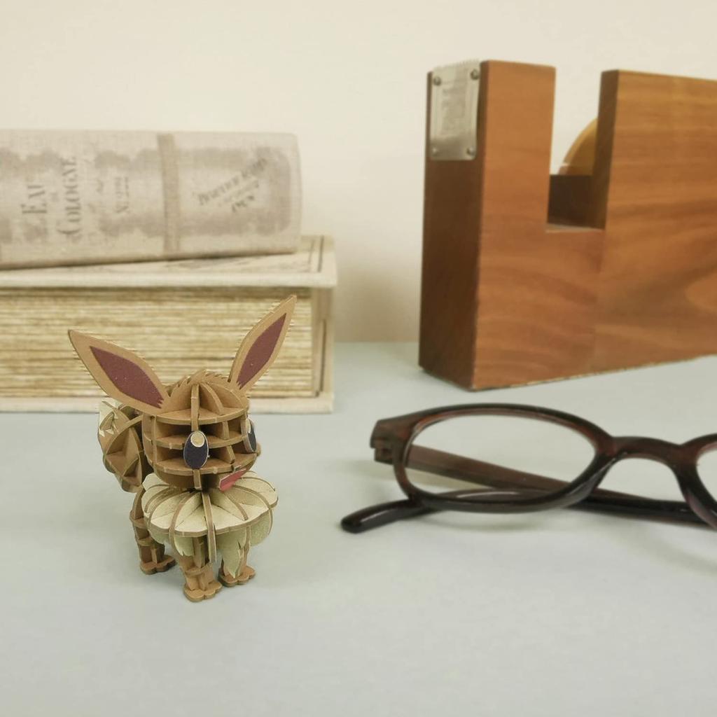 Si-gu-mi PLUS Pokémon Eevee - 3D Paper Puzzle DIY Craft Kit for Kids and Adults - Educational Toy for Boys and Girls - 3D Artwork and a Great Gift