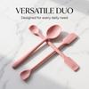 2/4Pcs Silicone Jam Spoon Scraper Heat Resistant Food Grade Non-Stick Kitchen Gadget for Baking Dessert Making