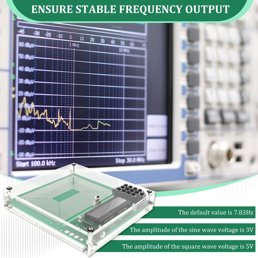 Schumann Waves Resonance Generator 0.01Hz to 30000Hz Adjustable Sine Wave Resonance Generator 7.83Hz Ultra Low Frequency