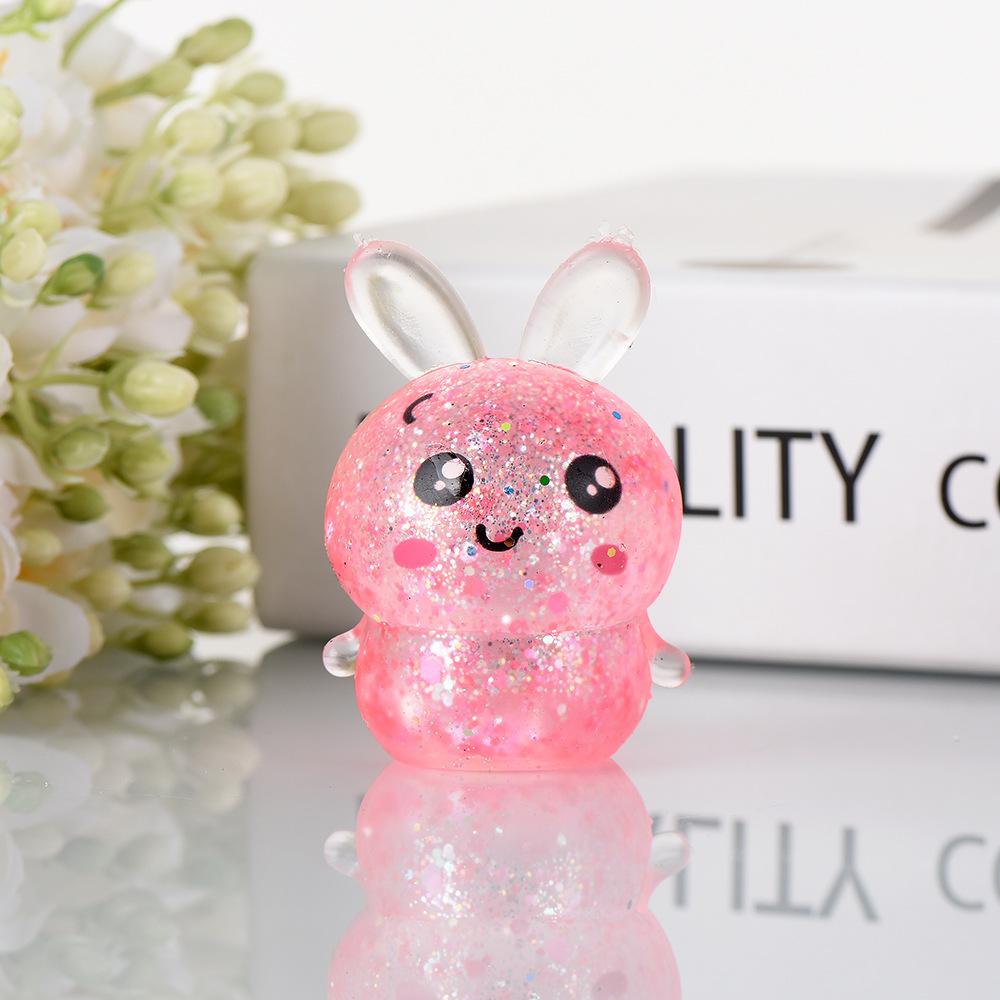

ElegantJapanese and Korean Easter bunny maltose pinch music vent slow rebound decompression toy decompression ball красный
