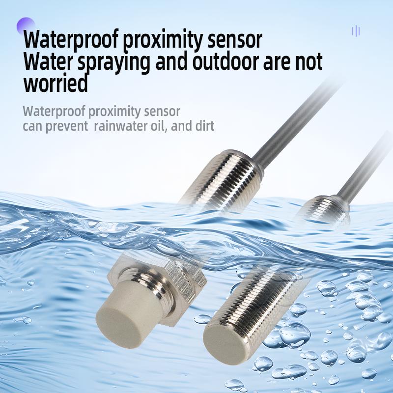 ZHICAN IP67 waterproof M12 high sensitivity long distance inductive proximity switch sensor three wire metal detection sensor