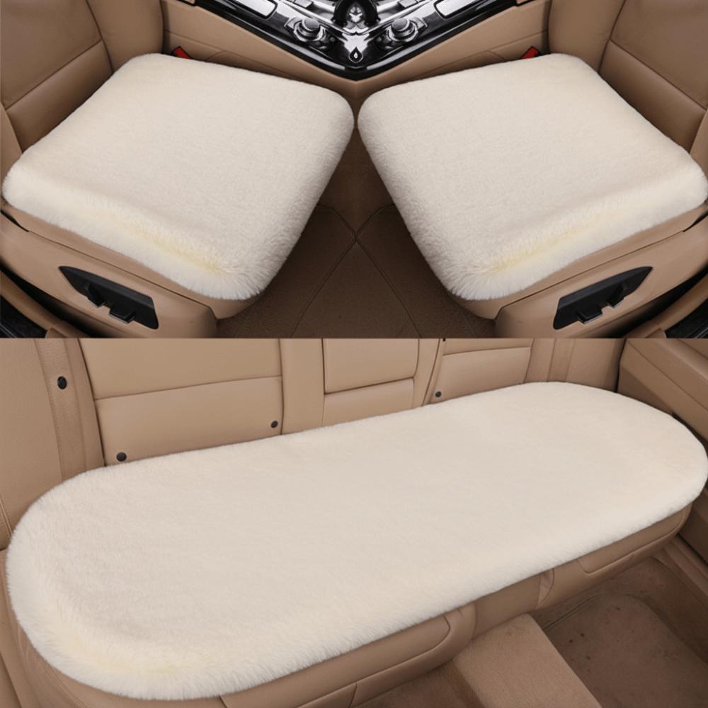 Thick Auto Seat Cushion Comfortable Faux Fur Car Seat Cover Practical Plush Car Seat Cover  Winter