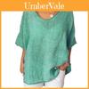 Blusa Estiva da Donna con Maniche Corte a Pipistrello Elegante Casual Larga per Ogni Occasione