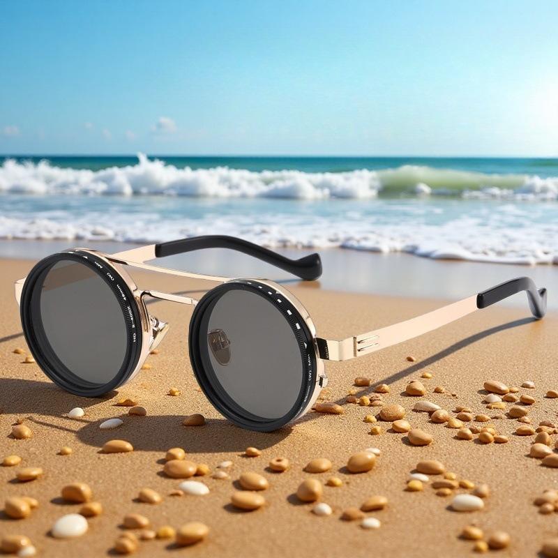 Fashion  Level Rotatable Adjustable Men'S Sunglasses Retro Neutral Street Photography Uv400 Sunscreen Polarized Glasses