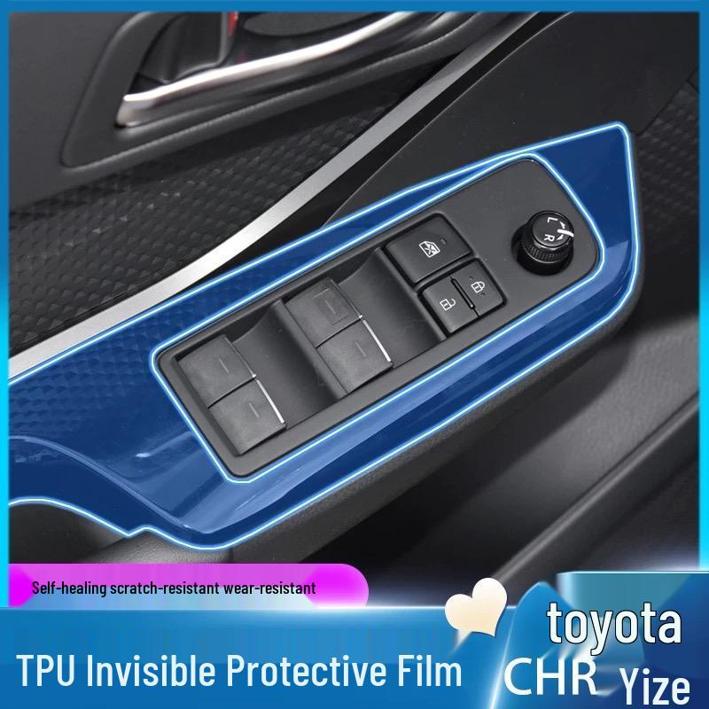 Interior Protective Film for New Toyota CHR IZOA: Center Console, Navigation, Gear Shift, Dashboard Decoration Car Accessories