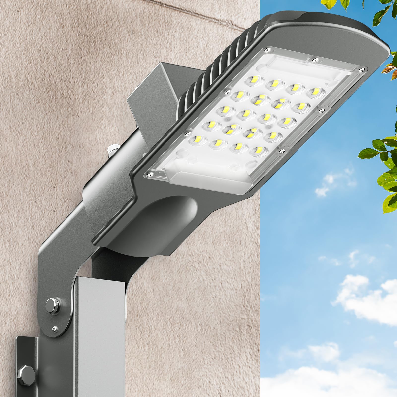 

Компактный и легкий светодиодный уличный фонарь безопасности SUKITEN IP66 с яркостью, для столба, утилитарного столба, наружного освещения дорог, проводка, регулируемый угол