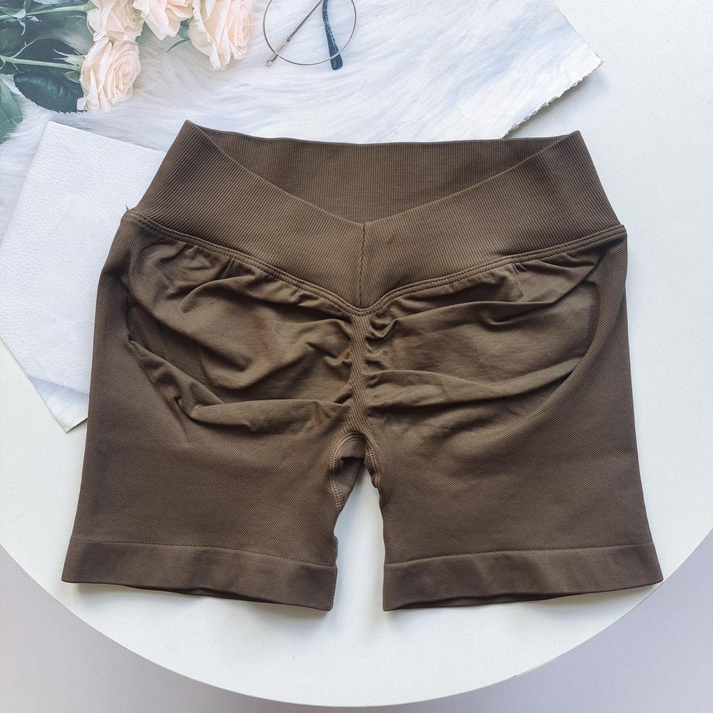 European & American Butt-Lifting V-Waist Breathable Fitness Yoga Shorts