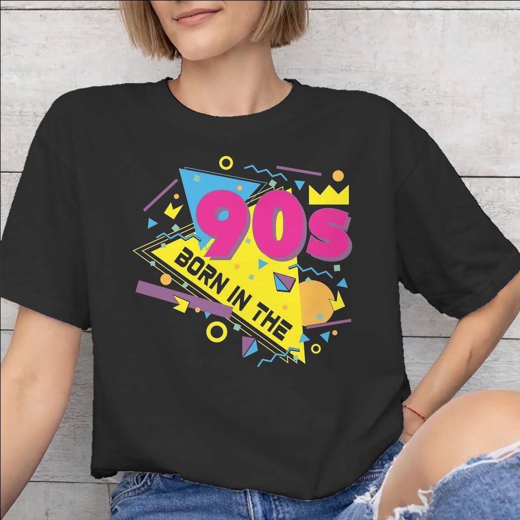 Born In The 80s Raised In The 90s Printed T Shirt Unisex Unisex Pure Cotton Tee Shirt Clothing