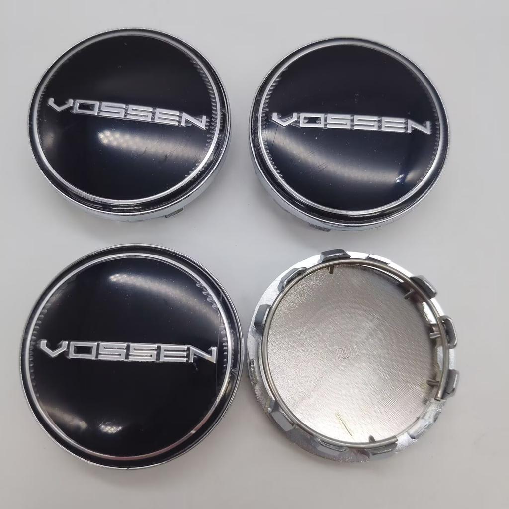 4pcs 59mm Vossen Car Wheel Center Hub Rim Cap Cover VOSSEN Emblem Badge Wheel Cover Cap Hubcaps Replacement Accessories
