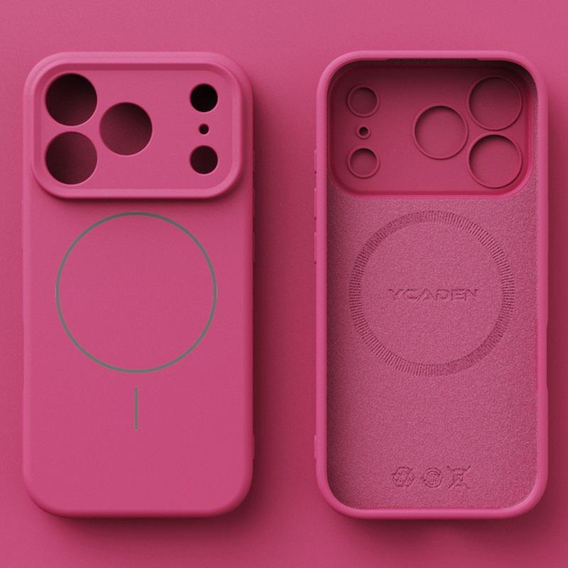 For iPhone 17 Pro Max Case Magnetic For Magsafe Liquid Silicone Soft Cover Coque For iPhone 16 15 14 13 Pro Max 17E 16E
