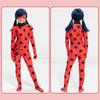 Miraculous Ladybug Costume for Kids, 4-5 Years, with Wig, Mask & Bag, Jumpsuit Style, Cosplay Outfit