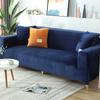Sofa Cover All-Inclusive Sofa Cover Single Double Three-Seat Gold Velvet Sofa Slipcover Sand Solid Color Elastic Full