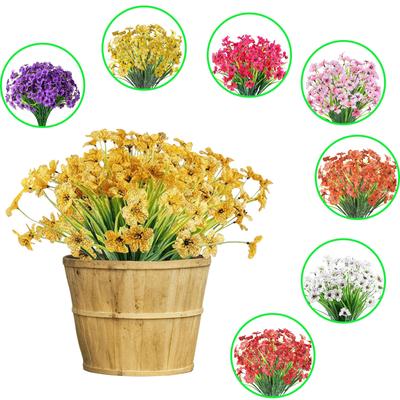 6pcs Artificial Silk Flowers For Home Kitchen Wedding Table Decoration