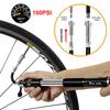WEST BIKING Bike Inflated Pump High Pressure 160PSI Aluminum Bicycle Air Pump Presta Schrader Valve Bike Tire Pump With Hose