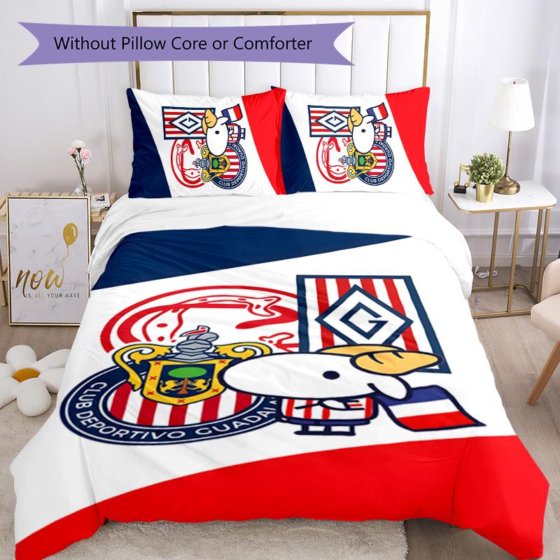 USA FC 3pcs Bedding Set Duvet Cover Closure Includes 1 Duvet Cover & 2 Pillowcases for All Seasons Bedroom Home Dorm Decor