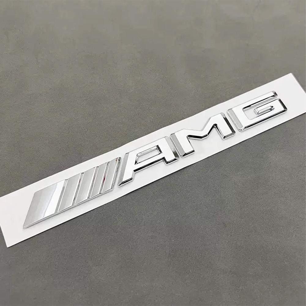 1Pcs 3D Car Rear Trunk emblem Decal Letters Sticker For Mercedes Benz AMG A B C E G CLA W211 W203 W204 W210 W124 accessories