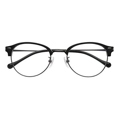 PINTGLASSES Reading Glasses/Senior Glasses, Matte Black, Mild Prescription (Progressive Design with a Single Pair of Glasses Offering Prescriptions Fr