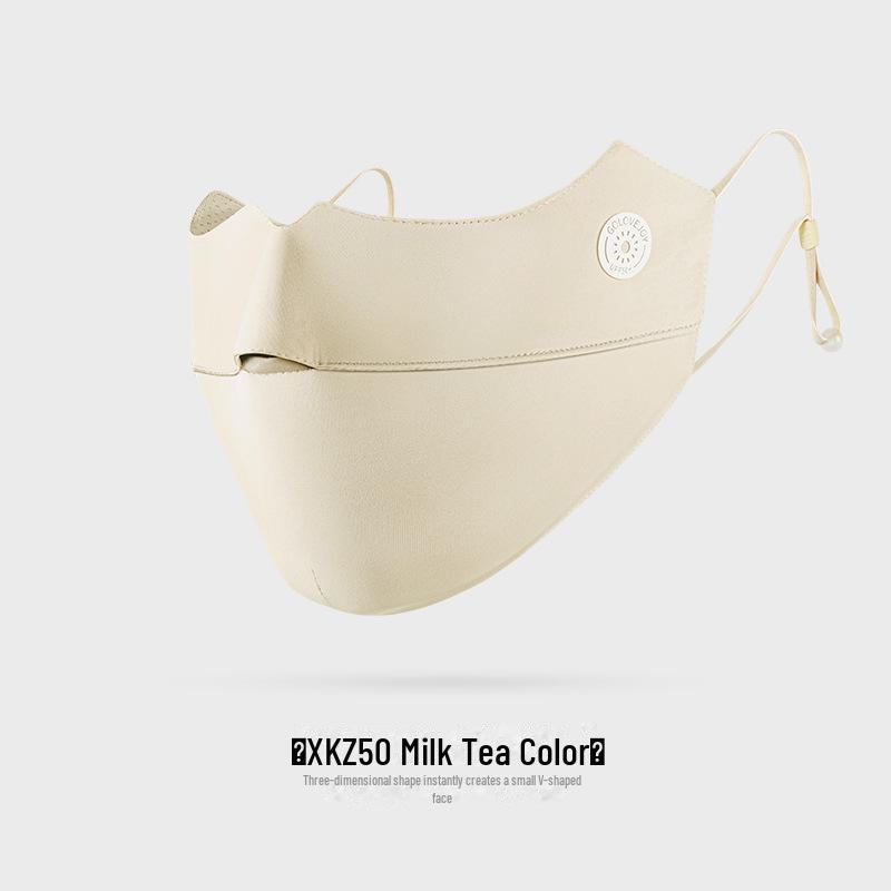 Women's Sun & Dust Protection Mask, Breathable, Ear-Hanging, Anti-Fog, UV & Eye Shield - XKZ42