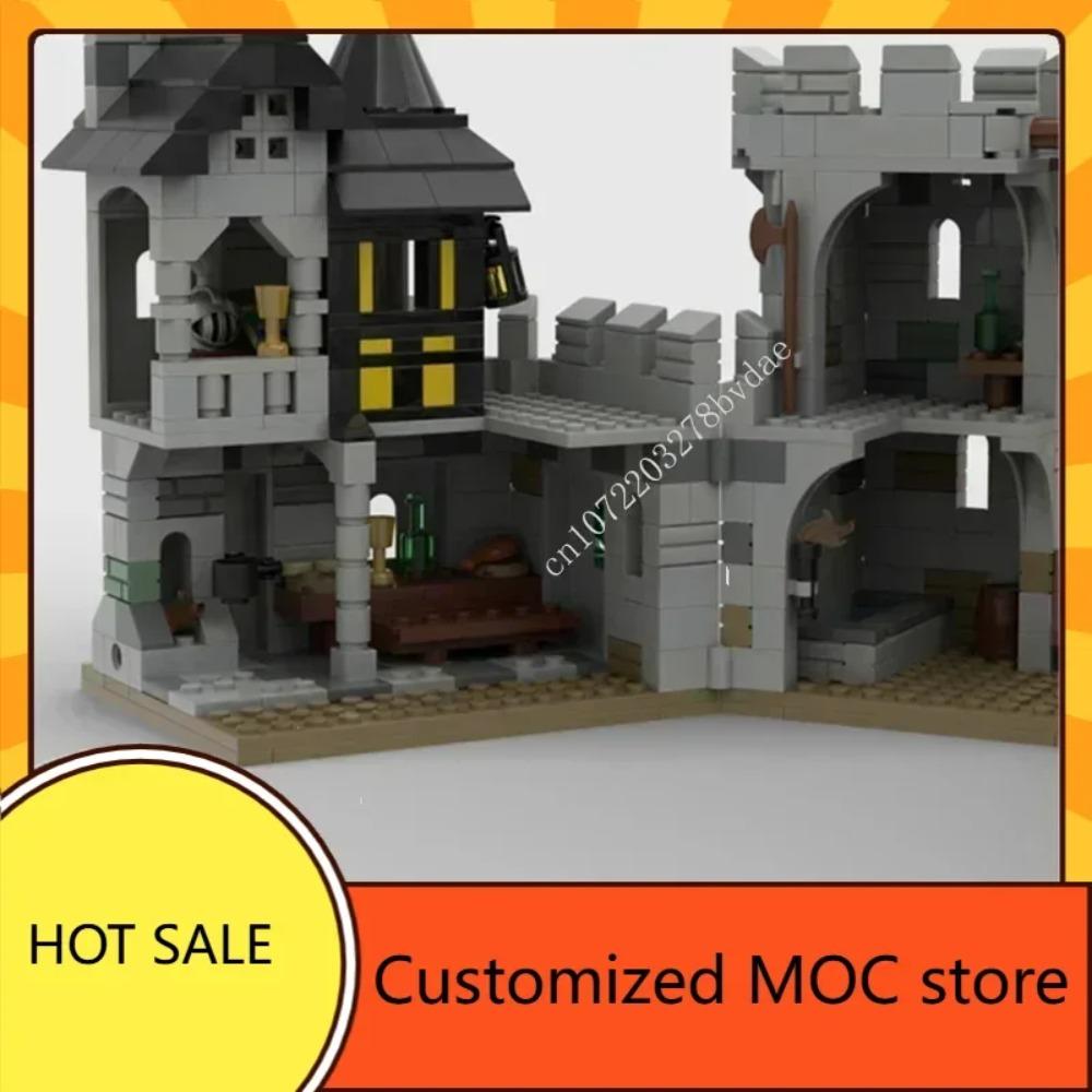 888 Teile Schwarze Falken Festung Heiß mittelalterliche Burg Schwarze Falken Puzzles DIY Montage Kindergeburtstagsspielzeug Weihnachtsgeschenke Kinder