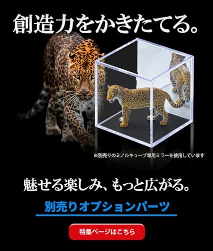 Minoru Chemical Industry Co., Ltd. Minoru Cube UV UV Protection, Made in Japan, Transparent Display Case, Large, Long Size