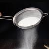 304 Stainless Steel Flour Sieve & Oil Strainer with Handle - Fine 60 Mesh Skimmer and Thickened Wide Edge Ladle