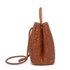 B's Retro Woven Women's Shoulder Tote Bag with Metal Rope Buckle – Large Capacity