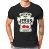 Christian Catch Up with Jesus Ketchup Mens T Shirt Christ Religion Casual Tee Shirt TShirts Cotton Printed Tops Unisex