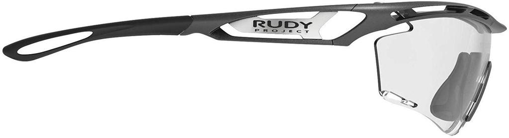 RUDYPROJECT Sports Sunglasses for Road and TRALYX Frame with Impact X2 Photochromic Black Lenses 29 Lens Temple Cycling, Bike, Triathlon, Running.