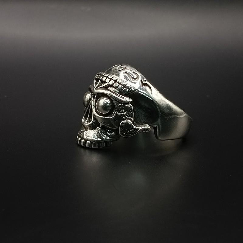 Adjustable Skull Ring Punk Gothic Retro Style Copper Statement Men Women