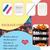 24Pcs Halloween Press on Nails Short Oval Fake Nails with Ghost Pumpkin Design Almond Cute Halloween Nails Press ons Gel Acrylic Glue on Nails